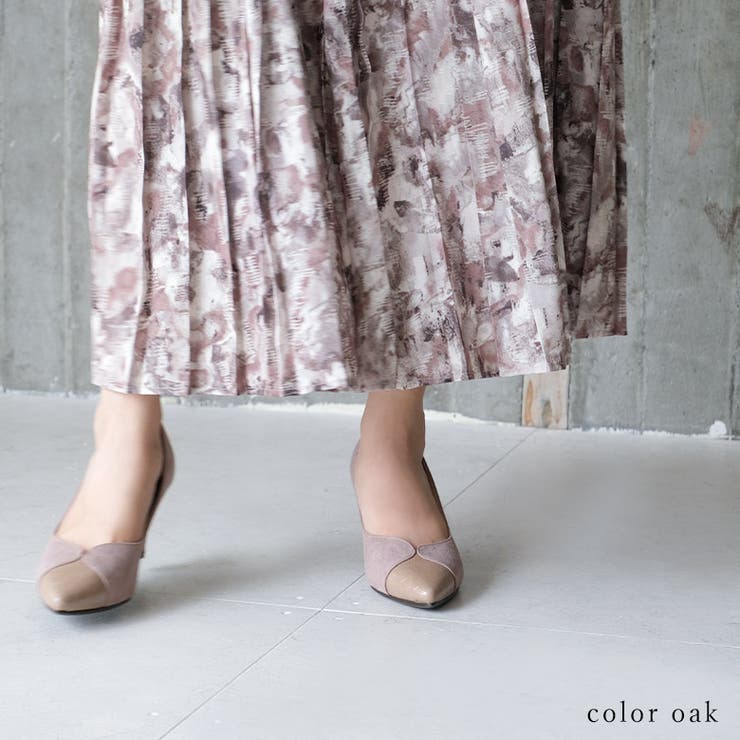 22AW 秋冬新作 日本製 バイカラーポインテッドトゥパンプス 7cmヒール | SHOE FANTASY | 詳細画像18 