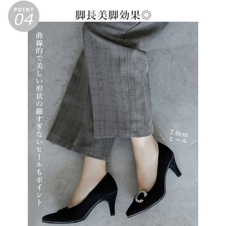 日本製 ビジューパンプス 晴雨兼用 撥水[品番：OK000001405]｜SHOE  FANTASY（シューファンタジー）のレディースファッション通販｜SHOPLIST（ショップリスト）