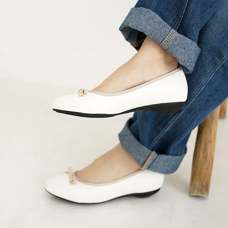日本製 ストレッチリボンバレエシューズ 2cmヒール | SHOE FANTASY | 詳細画像30 