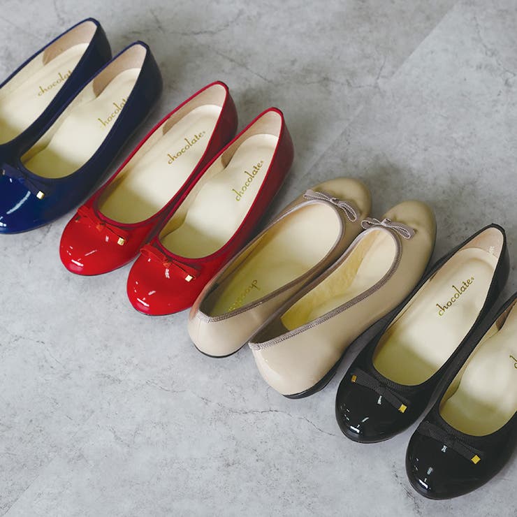 防水加工 リボン バレエシューズ[品番：OK000000502]｜SHOE