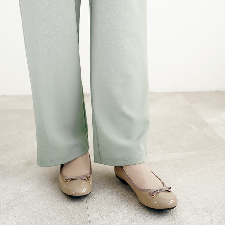 防水加工 リボン バレエシューズ[品番：OK000000502]｜SHOE