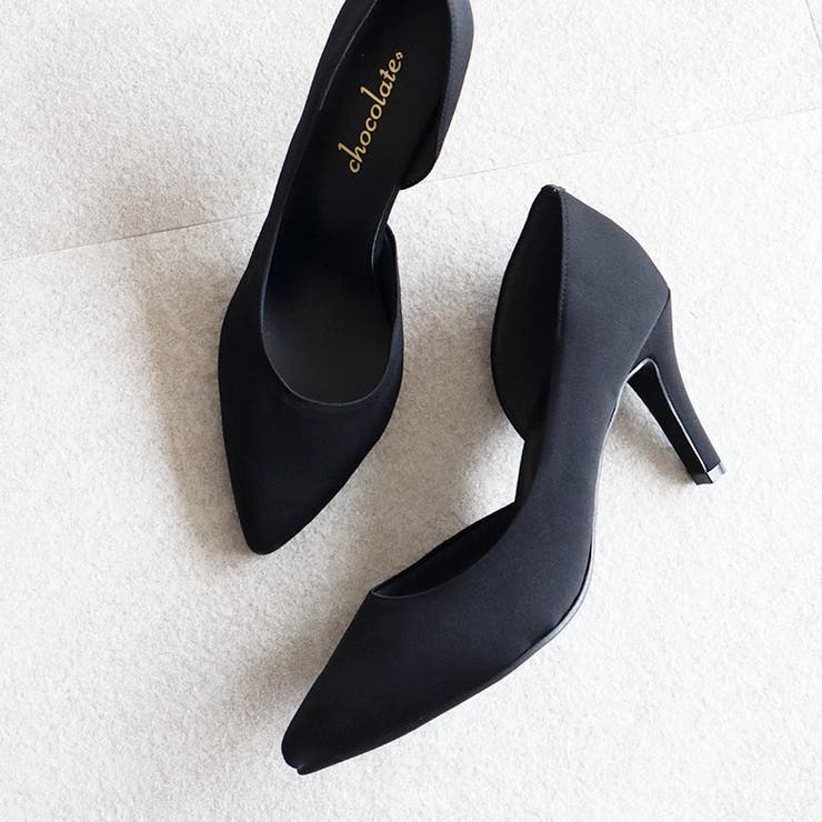 日本製 サイドオープン グリッター サテン パンプス | SHOE FANTASY | 詳細画像5 