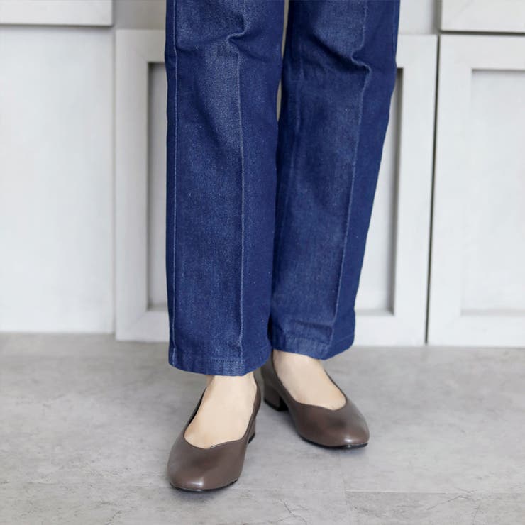 日本製 スクエアトゥ Ｖカットパンプス | SHOE FANTASY | 詳細画像38 