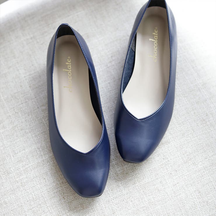 日本製 スクエアトゥ Ｖカットパンプス | SHOE FANTASY | 詳細画像44 