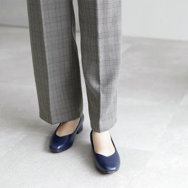 日本製 スクエアトゥ Ｖカットパンプス | SHOE FANTASY | 詳細画像46 