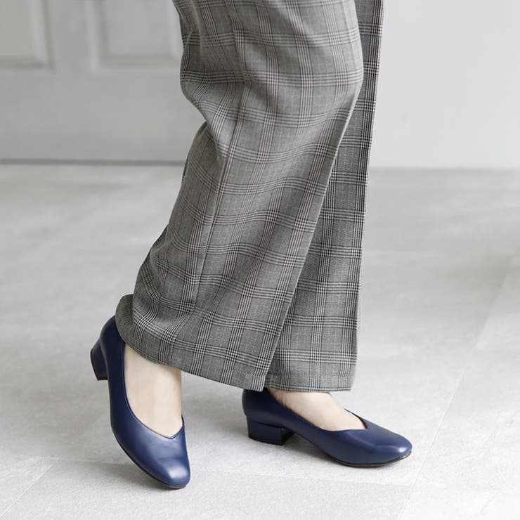 日本製 スクエアトゥ Ｖカットパンプス | SHOE FANTASY | 詳細画像47 