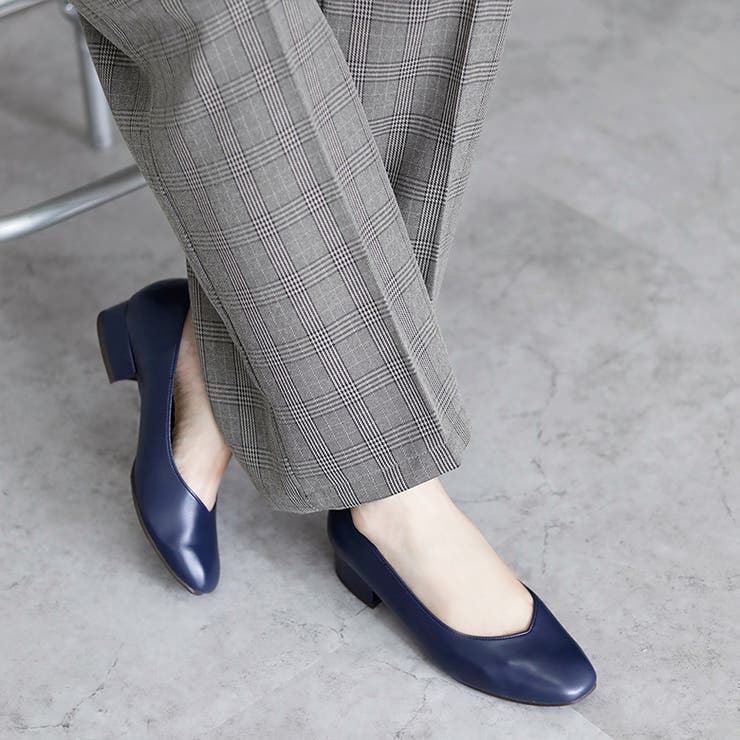 日本製 スクエアトゥ Ｖカットパンプス | SHOE FANTASY | 詳細画像52 