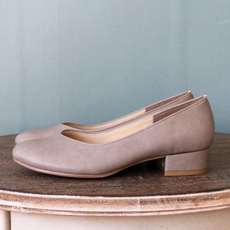 日本製 スクエアトゥ Ｖカットパンプス | SHOE FANTASY | 詳細画像21 