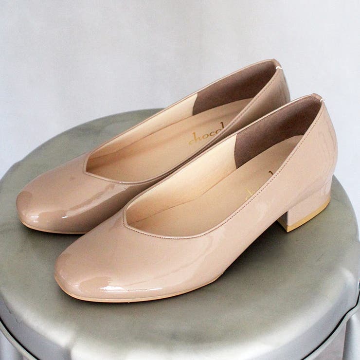 日本製 スクエアトゥ Ｖカットパンプス | SHOE FANTASY | 詳細画像27 