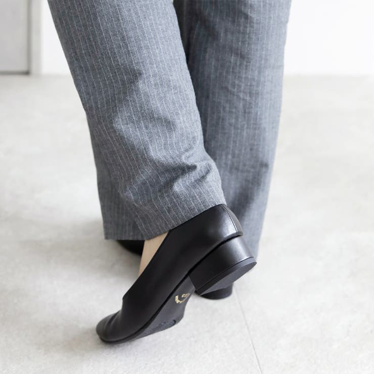 日本製 スクエアトゥ Ｖカットパンプス | SHOE FANTASY | 詳細画像12 