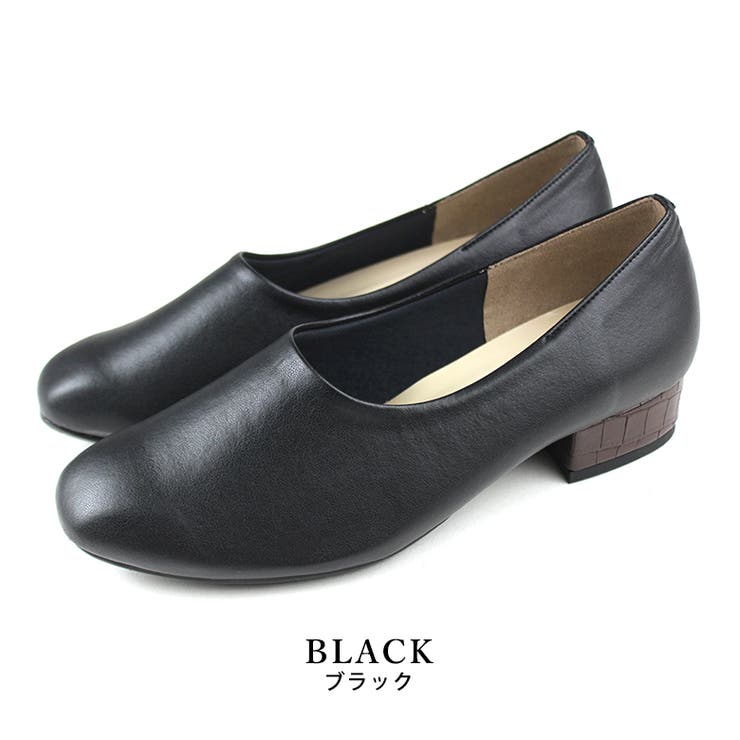 black | 春夏新作 スクエアトゥブーティーパンプス 晴雨兼用 | SHOE FANTASY