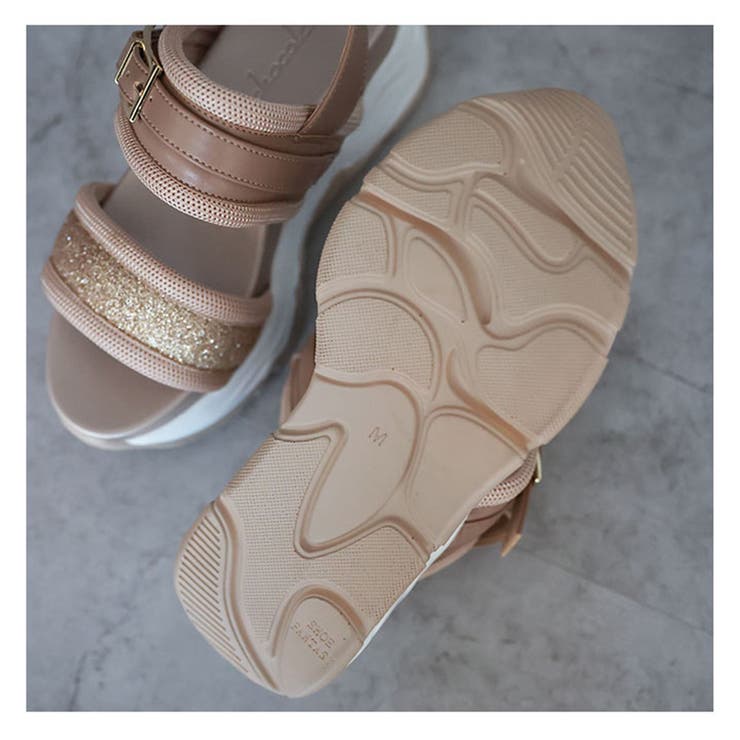 グリッターベルト ボリュームソール スポーツサンダル | SHOE FANTASY | 詳細画像39 