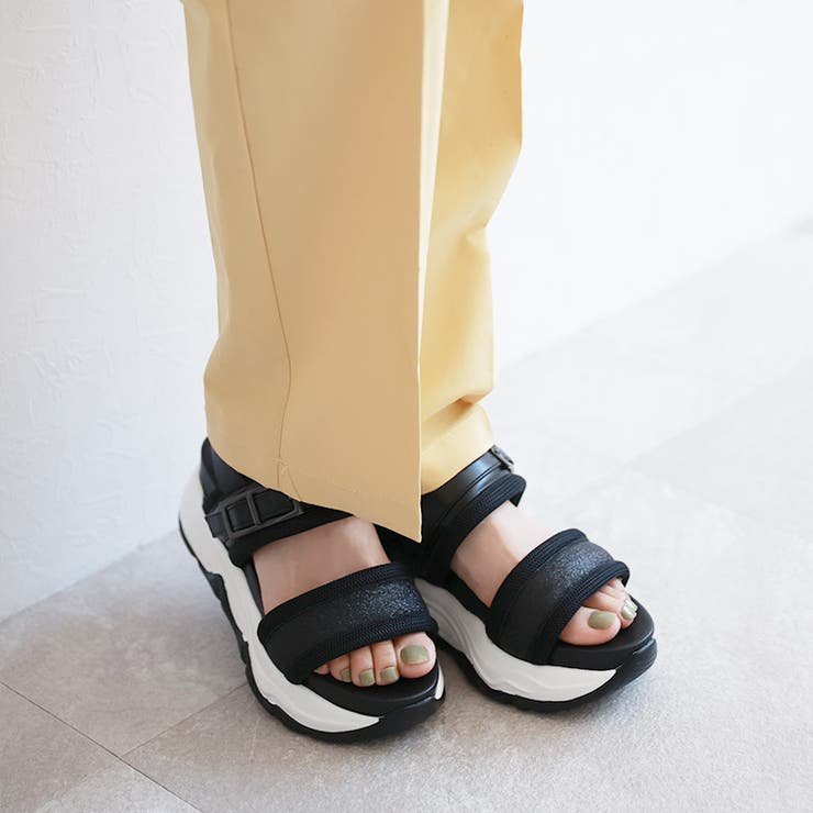 グリッターベルト ボリュームソール スポーツサンダル | SHOE FANTASY | 詳細画像13 