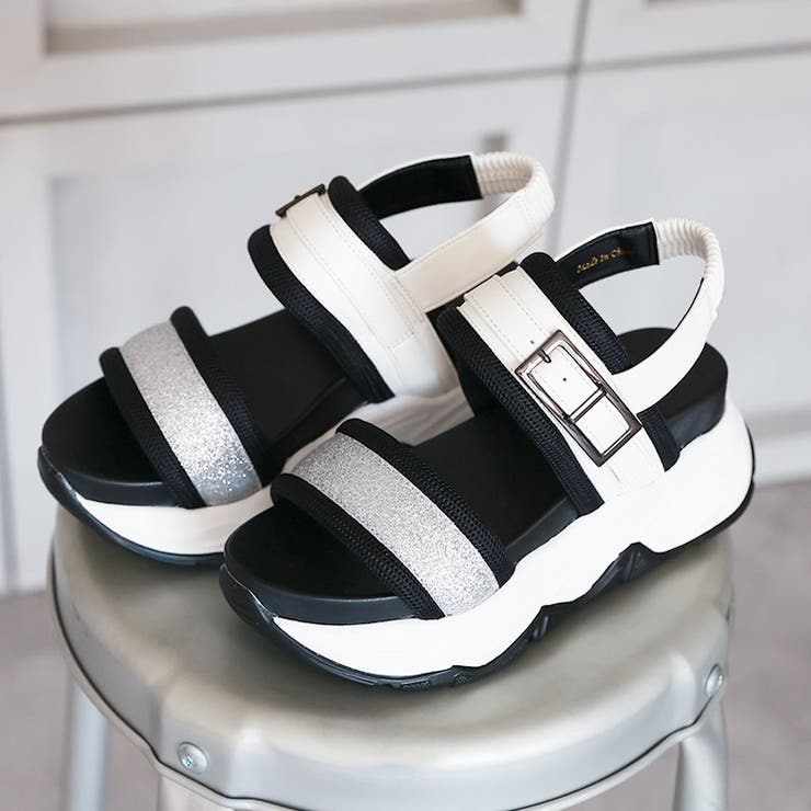 グリッターベルト ボリュームソール スポーツサンダル | SHOE FANTASY | 詳細画像14 