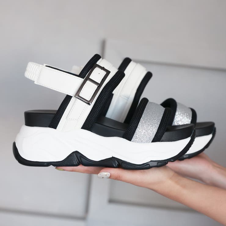 グリッターベルト ボリュームソール スポーツサンダル | SHOE FANTASY | 詳細画像15 