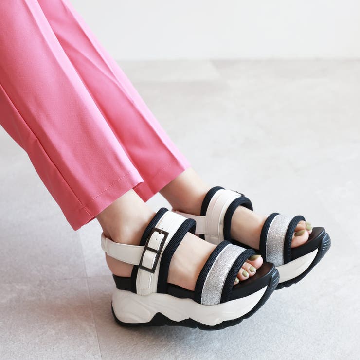 グリッターベルト ボリュームソール スポーツサンダル | SHOE FANTASY | 詳細画像19 