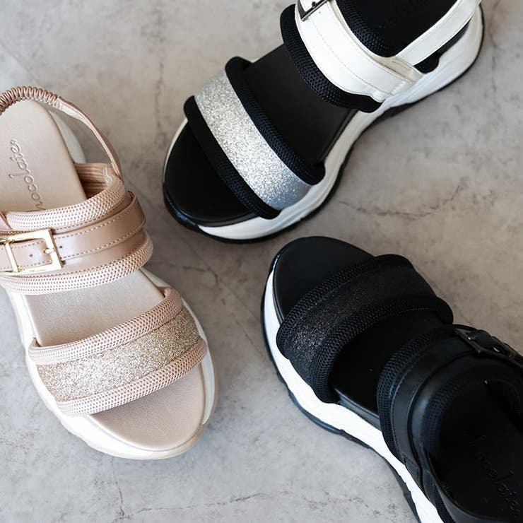 グリッターベルト ボリュームソール スポーツサンダル | SHOE FANTASY | 詳細画像3 