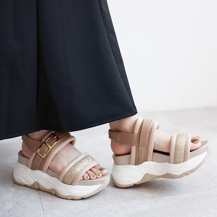 グリッターベルト ボリュームソール スポーツサンダル | SHOE FANTASY | 詳細画像27 