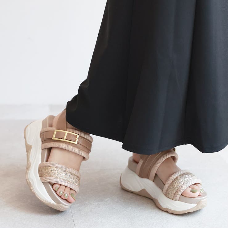 グリッターベルト ボリュームソール スポーツサンダル | SHOE FANTASY | 詳細画像30 