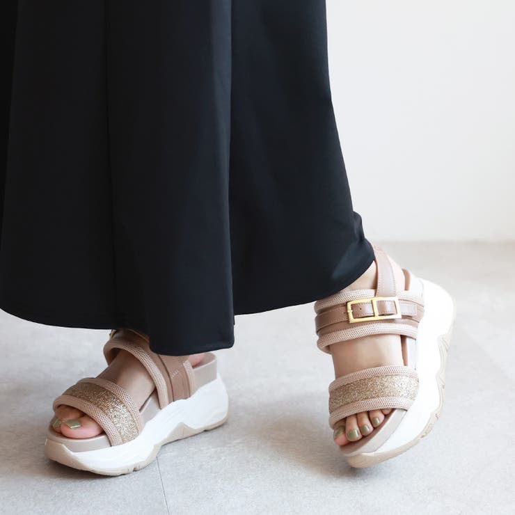 グリッターベルト ボリュームソール スポーツサンダル | SHOE FANTASY | 詳細画像31 