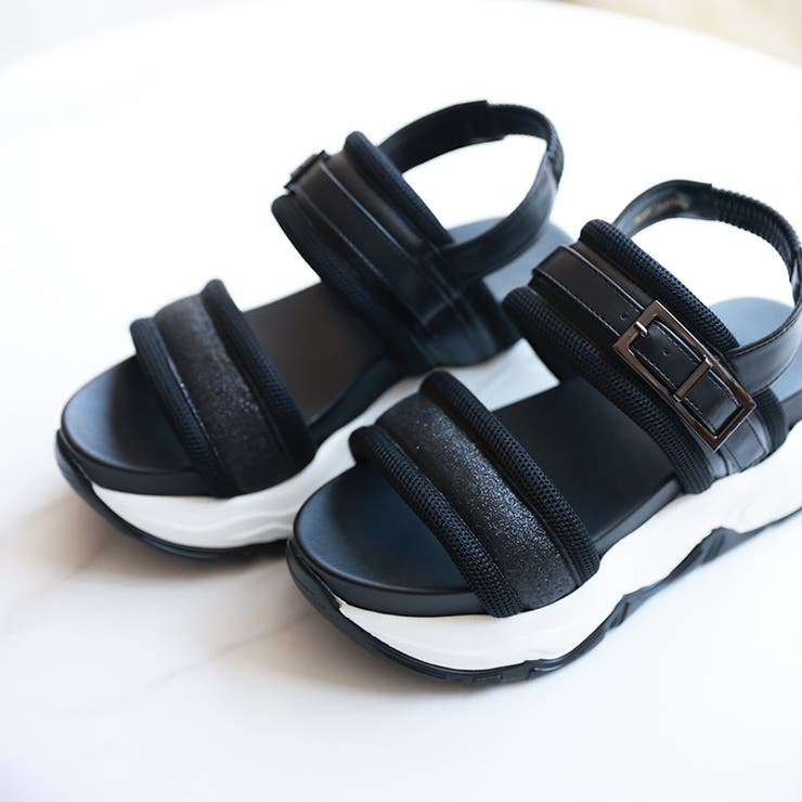 グリッターベルト ボリュームソール スポーツサンダル | SHOE FANTASY | 詳細画像5 