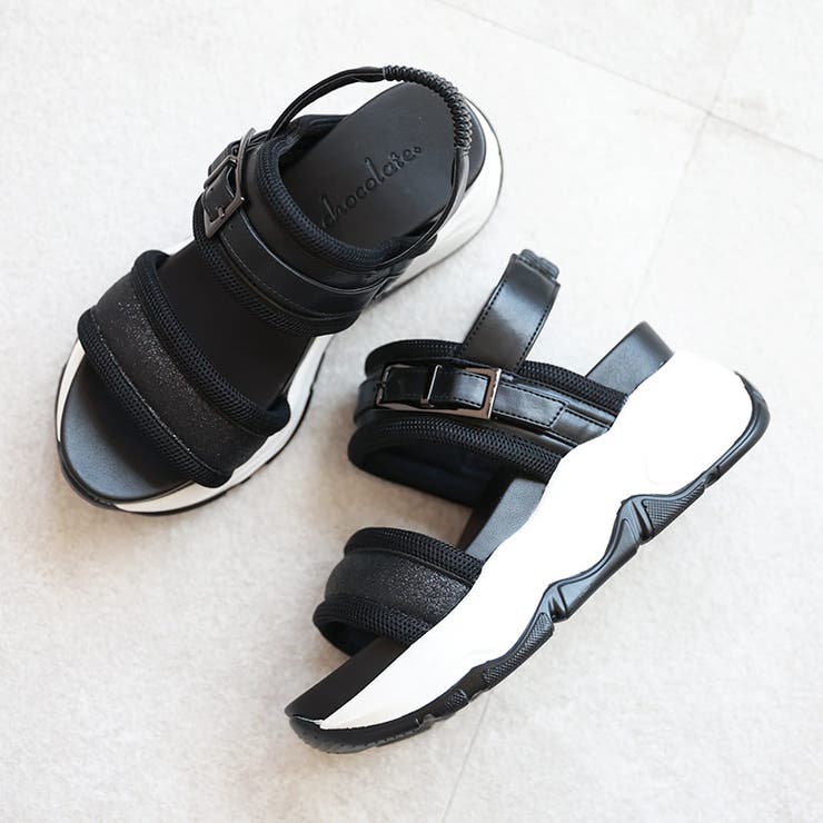 グリッターベルト ボリュームソール スポーツサンダル | SHOE FANTASY | 詳細画像6 