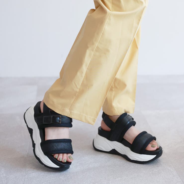 グリッターベルト ボリュームソール スポーツサンダル | SHOE FANTASY | 詳細画像9 