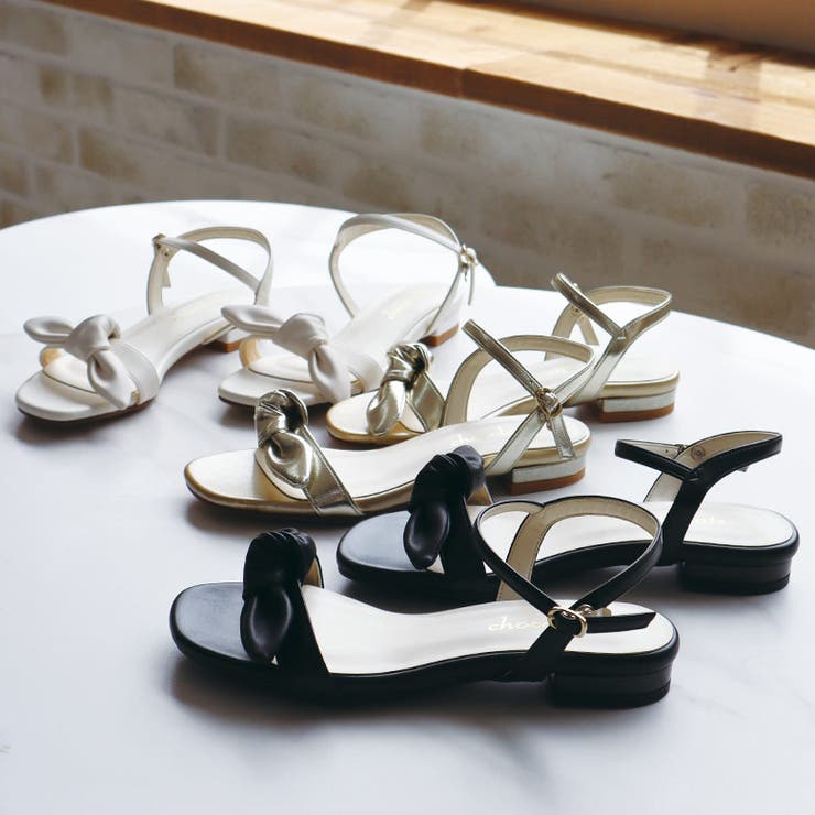 日本製 フロントリボン ストラップサンダル | SHOE FANTASY | 詳細画像3 