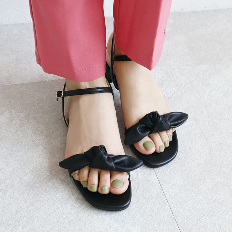 日本製 フロントリボン ストラップサンダル | SHOE FANTASY | 詳細画像13 