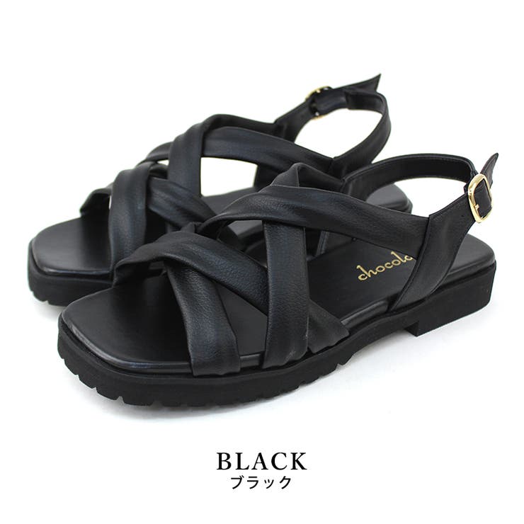 black | 日本製 チューブベルト メッシュサンダル | SHOE FANTASY