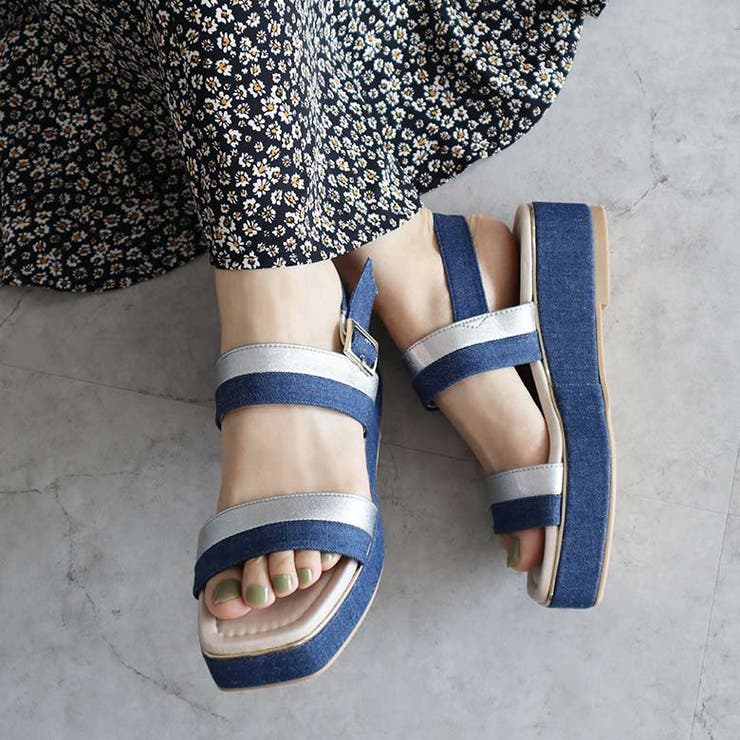 日本製 バイカラープラットフォームサンダル | SHOE FANTASY | 詳細画像22 