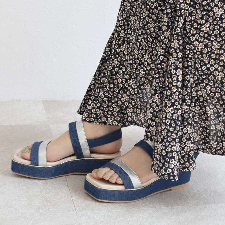 日本製 バイカラープラットフォームサンダル | SHOE FANTASY | 詳細画像25 