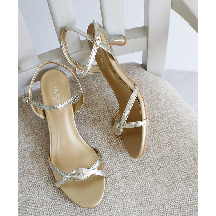 日本製 ラウンドトゥ クロスベルト ストラップサンダル | SHOE FANTASY | 詳細画像32 