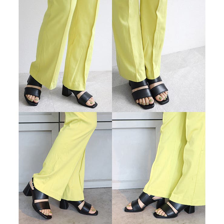 日本製 異素材 ダブルベルト サンダル | SHOE FANTASY | 詳細画像17 