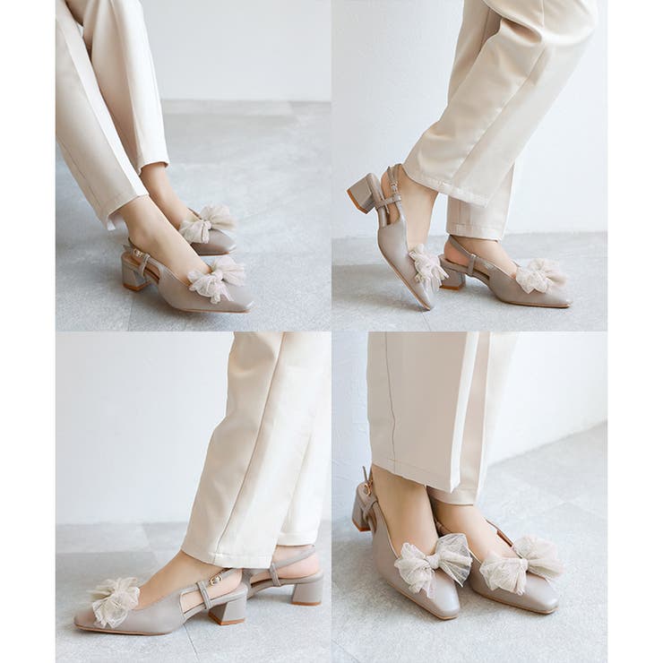 日本製 チュールリボン バックストラップ パンプス | SHOE FANTASY | 詳細画像25 