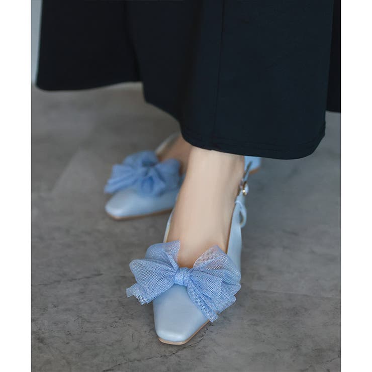 日本製 チュールリボン バックストラップ パンプス | SHOE FANTASY | 詳細画像28 