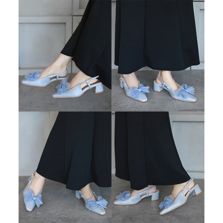 日本製 チュールリボン バックストラップ パンプス | SHOE FANTASY | 詳細画像29 
