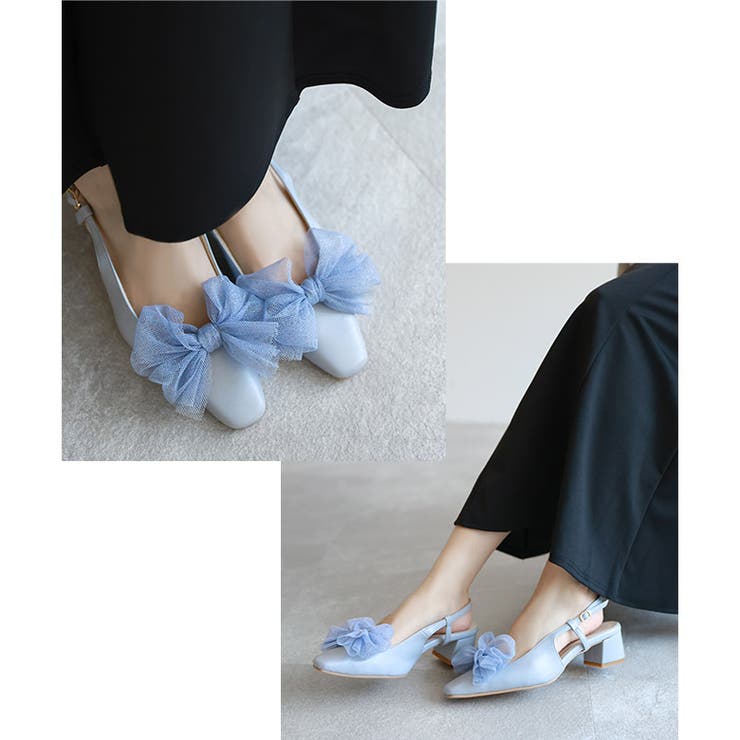 日本製 チュールリボン バックストラップ パンプス | SHOE FANTASY | 詳細画像30 