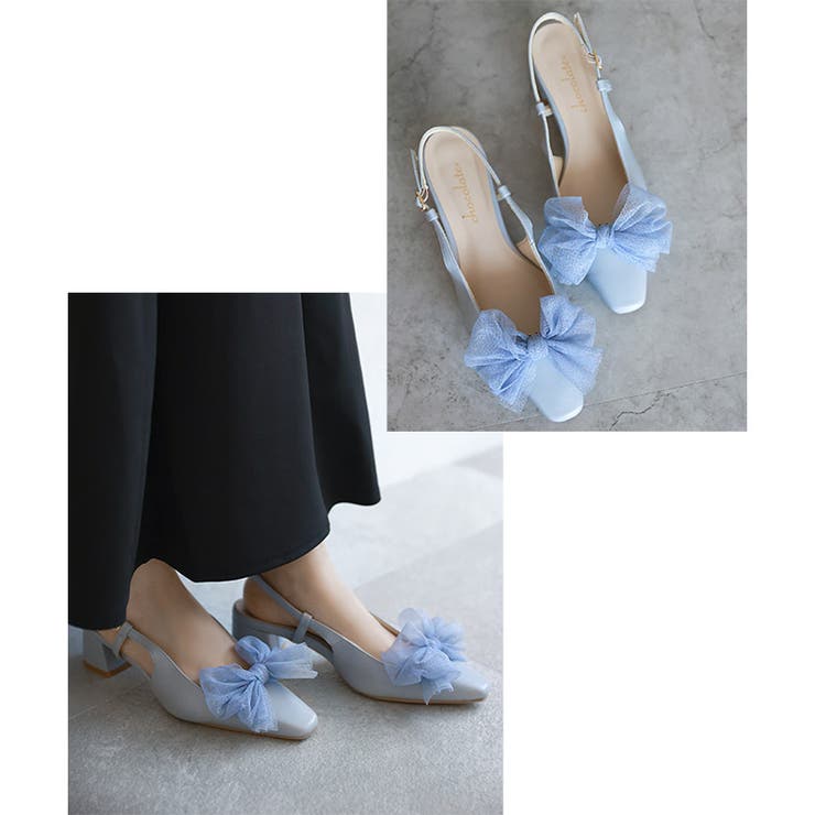 日本製 チュールリボン バックストラップ パンプス | SHOE FANTASY | 詳細画像32 