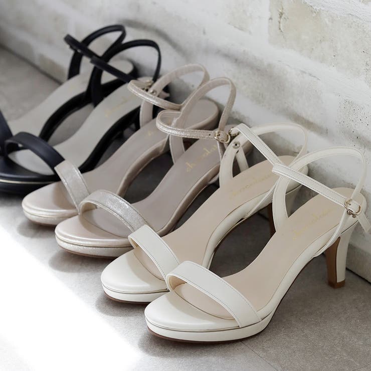 日本製 シンプル ストラップ ヒールサンダル | SHOE FANTASY | 詳細画像52 
