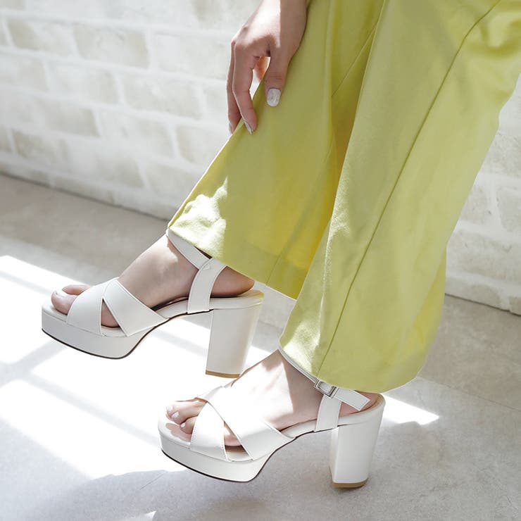 日本製 クロスストラップ プラットフォーム サンダル | SHOE FANTASY | 詳細画像27 