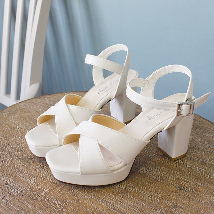 日本製 クロスストラップ プラットフォーム サンダル | SHOE FANTASY | 詳細画像25 