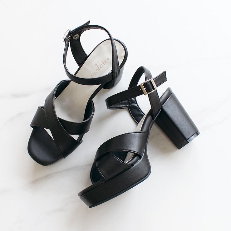 日本製 クロスストラップ プラットフォーム サンダル | SHOE FANTASY | 詳細画像9 