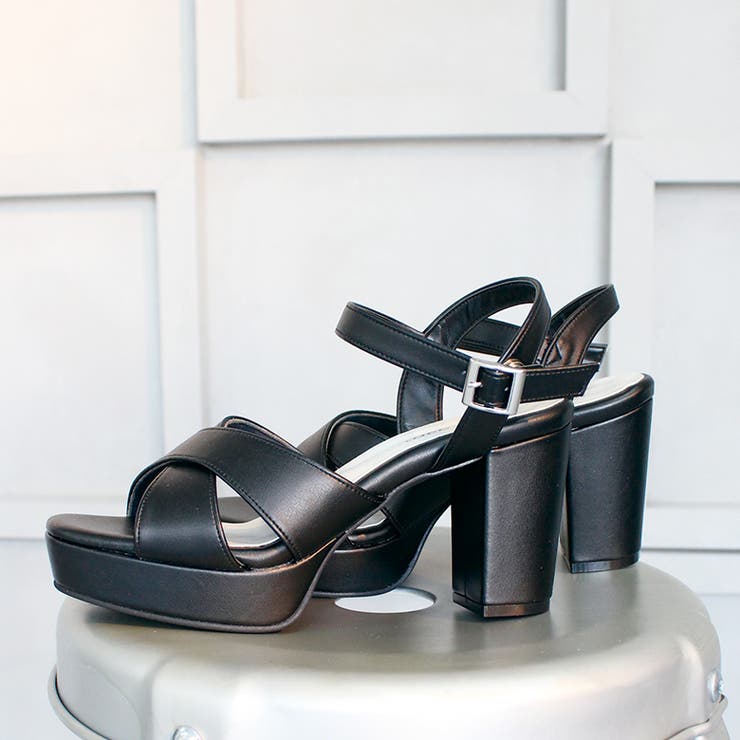 日本製 クロスストラップ プラットフォーム サンダル | SHOE FANTASY | 詳細画像8 