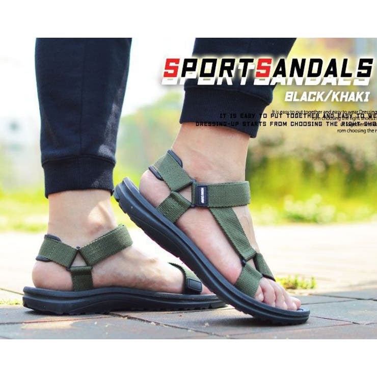 スポーツサンダル 軽量 マジックテープ[品番：FTCS0000554