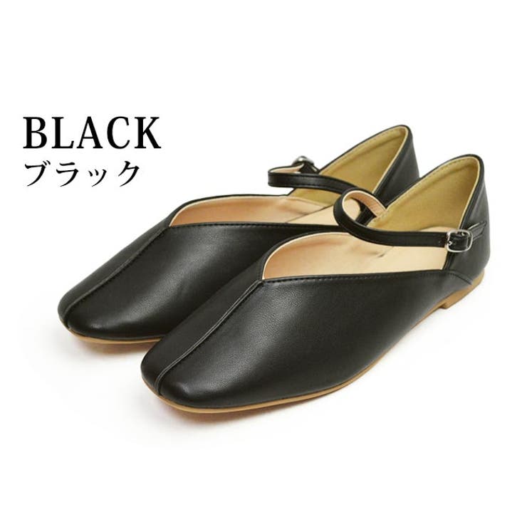 レディース フラットパンプス Vカット[品番：FTCS0000657