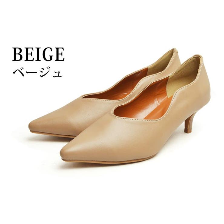 レディース パンプス ウェーブカット[品番：FTCS0000659