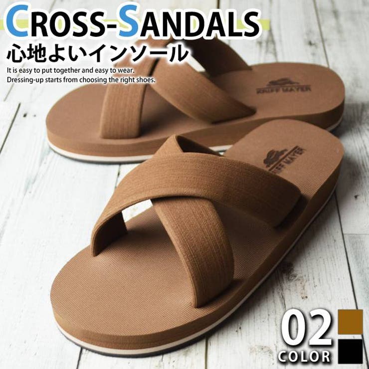 サンダル メンズ クロスサンダル[品番：FTCS0001125