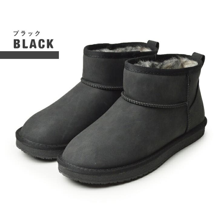 Black | ムートンブーツ レディース 防寒 | ShoeSquare