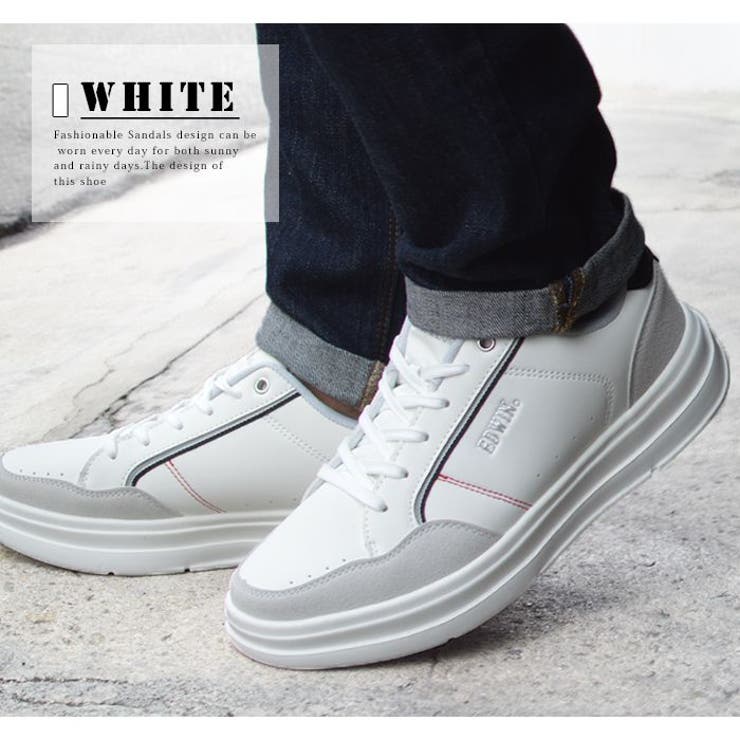 White | EDWIN エドウィン スニーカー | ShoeSquare